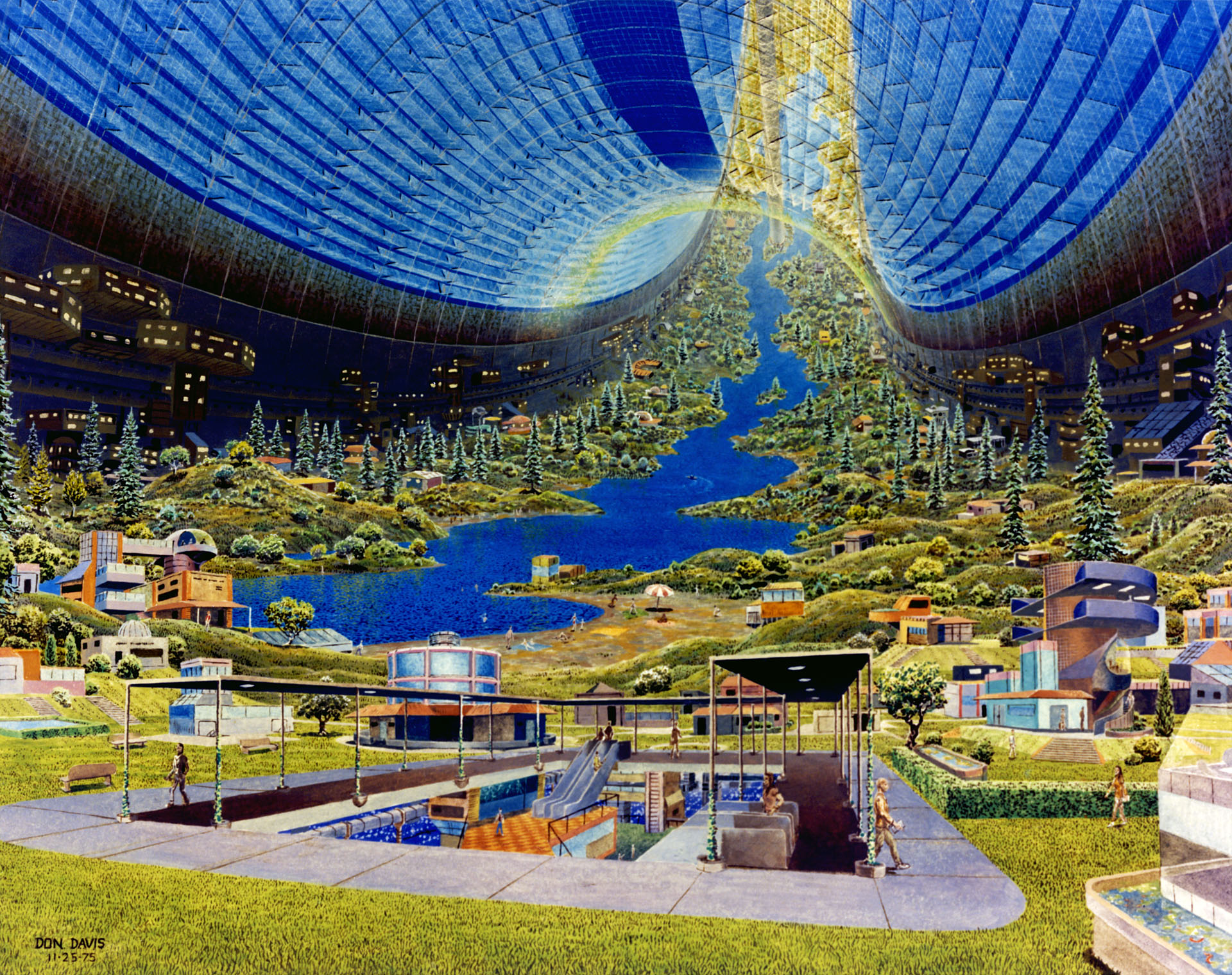 концепт космічна станція малюнок 70-их