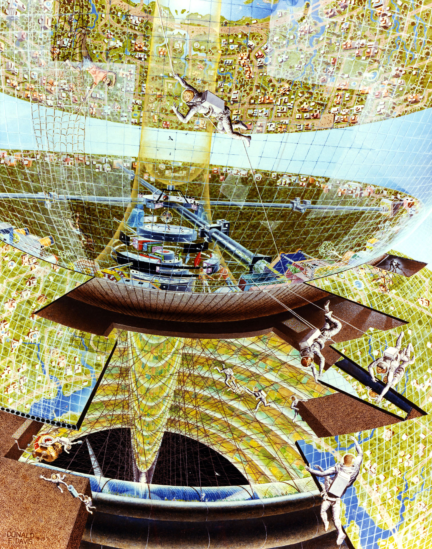 космічна станція малюнок 70-их