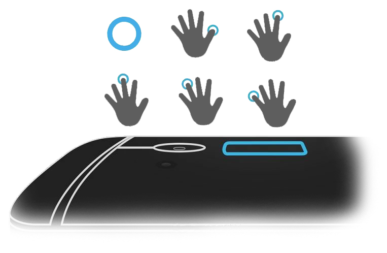 HTC One Max сканер отпечатков пальцев