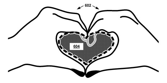 google патент на жест сердце