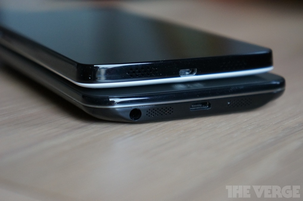 Nexus 5 LG G2 сравнение толщина