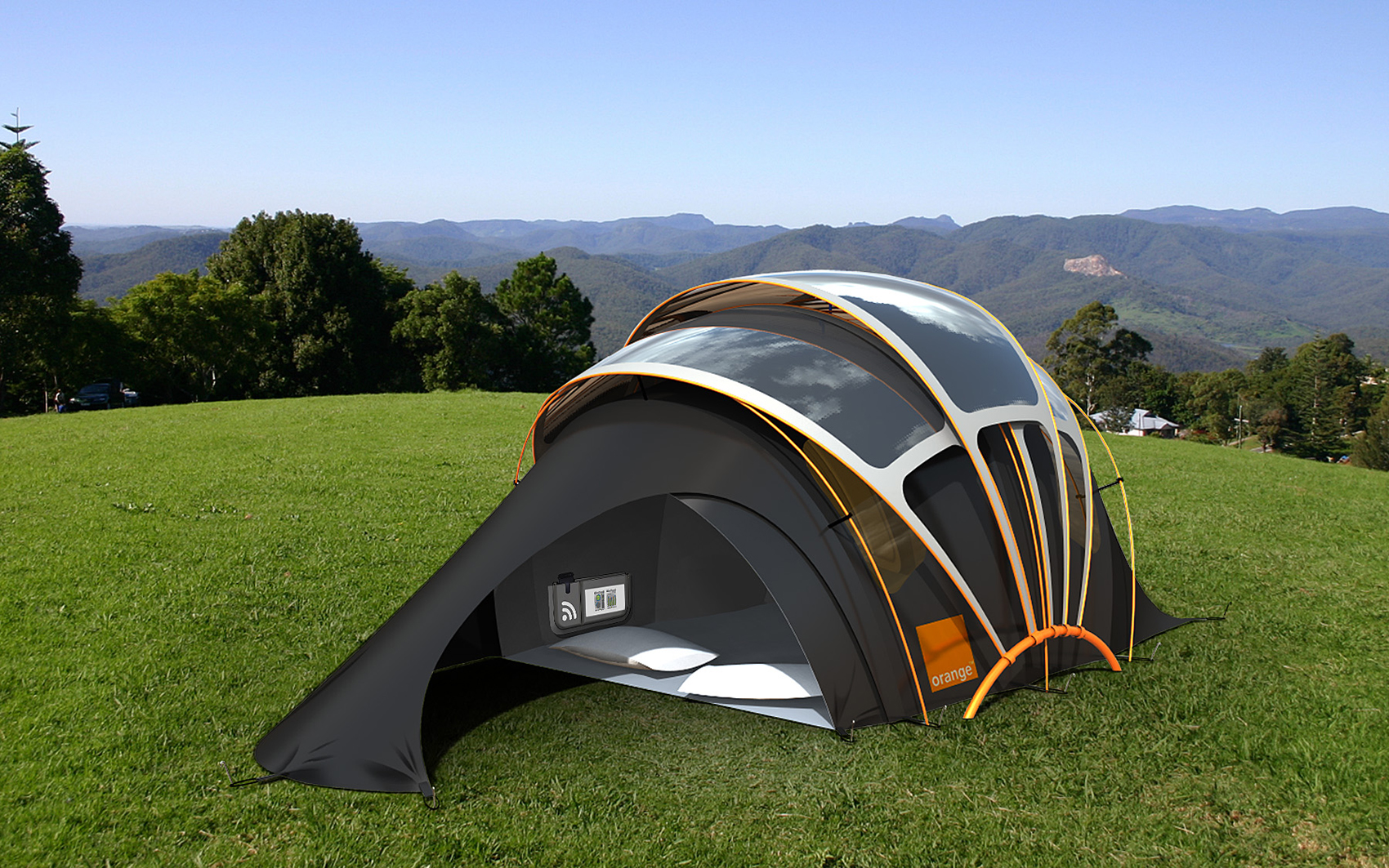 Палатка на солнечной батарее