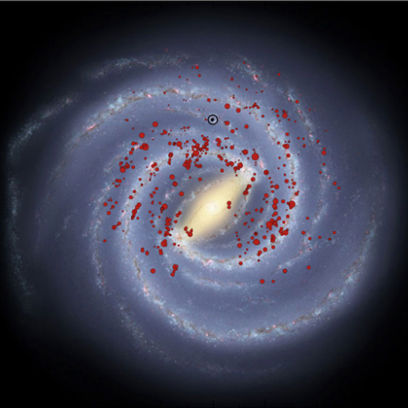 млечный путь массивные звезды наше место в галактике