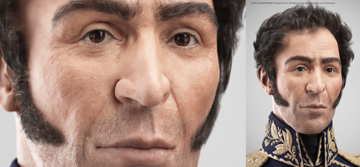 Симон Боливар -  3D-реконструкция