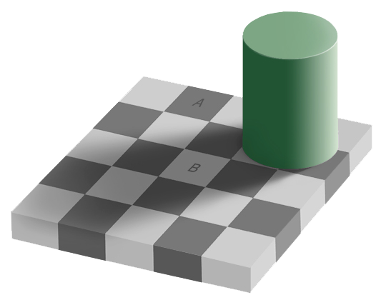 иллюзия шахматная доска