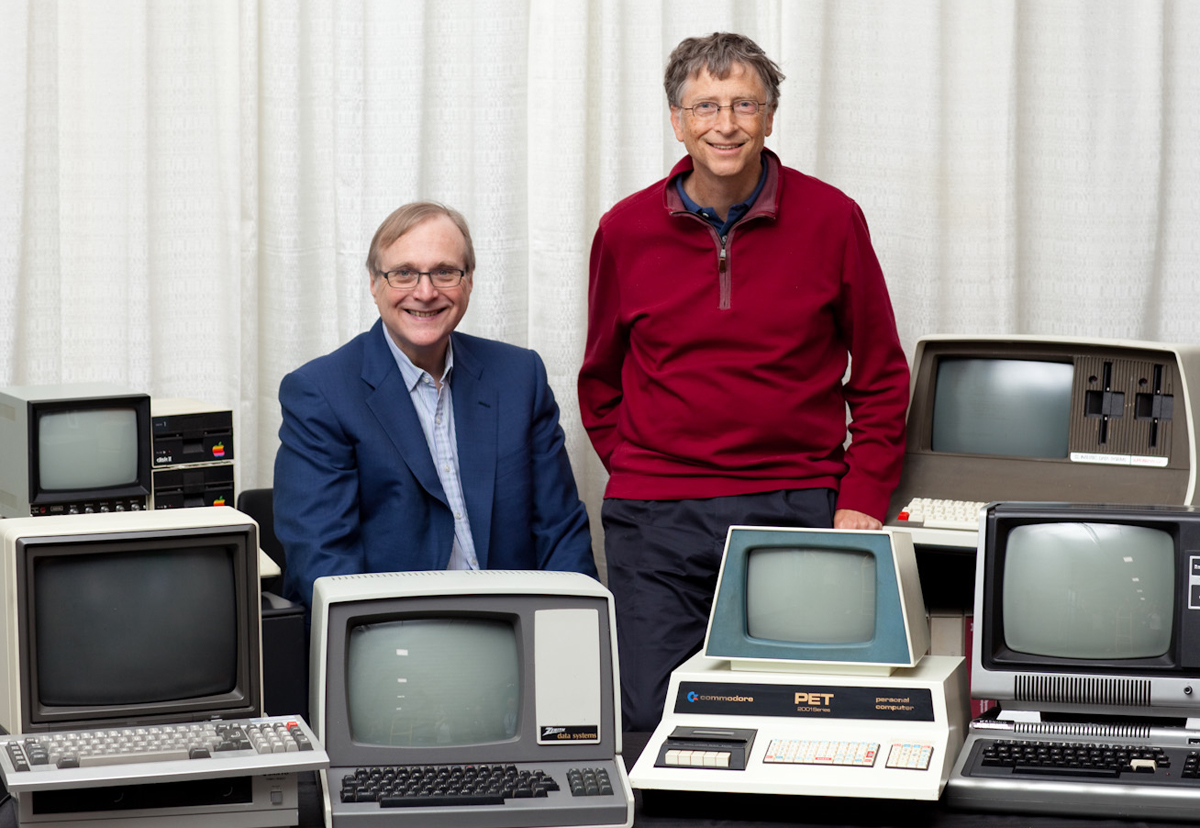 Основатели Microsoft Билл Гейтс и Пол Аллен