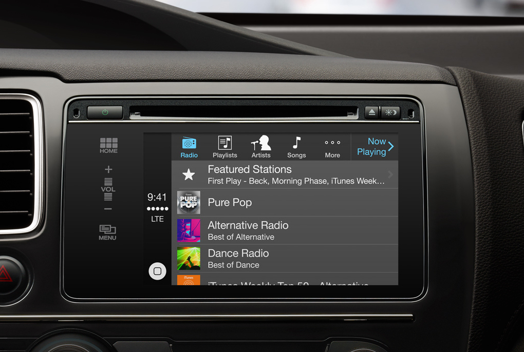 CarPlay от Apple устанавливает iOS на приборной панели