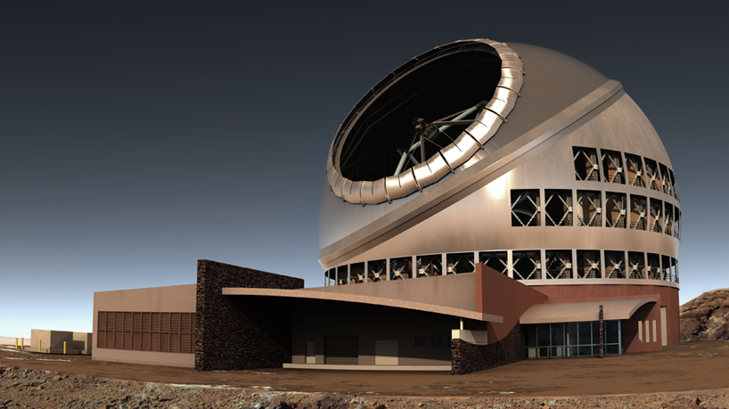 TMT телескоп Гавайи вид сбоку