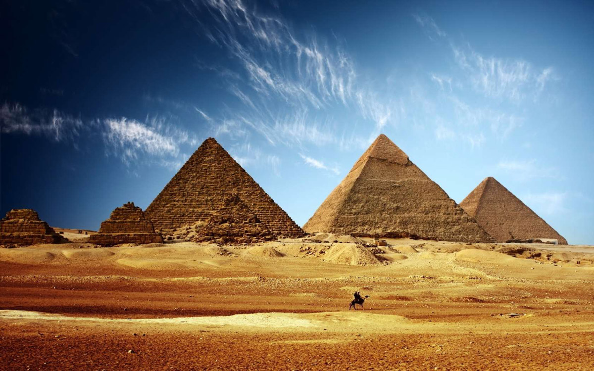 Пирамиды, Гиза, Египет 