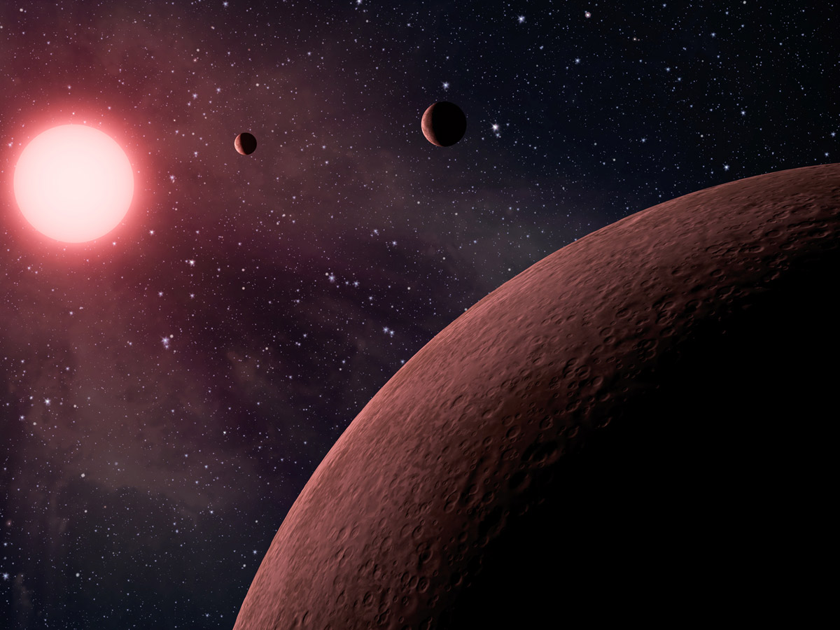 Система Kepler-42 в представлении художника