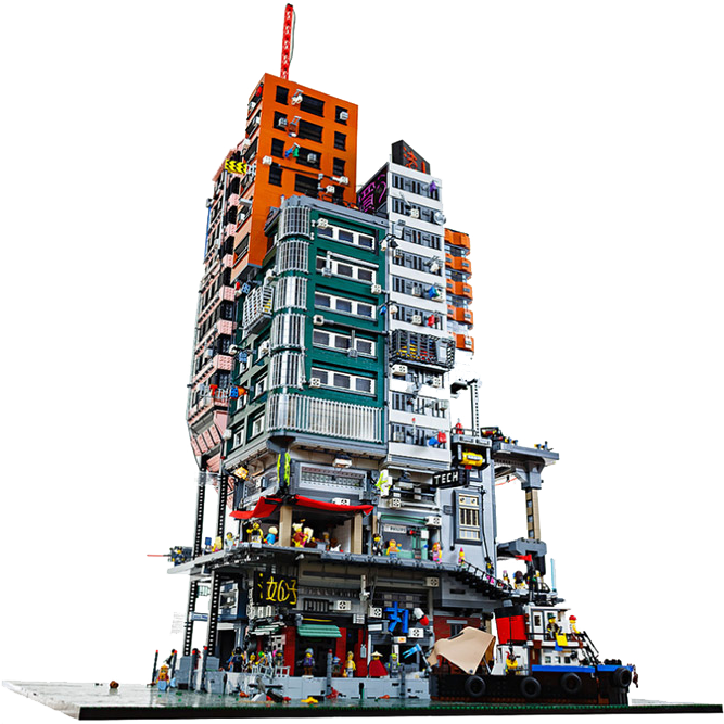 Город Lego Cyberpunk 