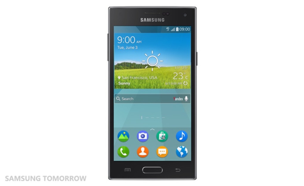Samsung представляет первый смартфон на Tizen 