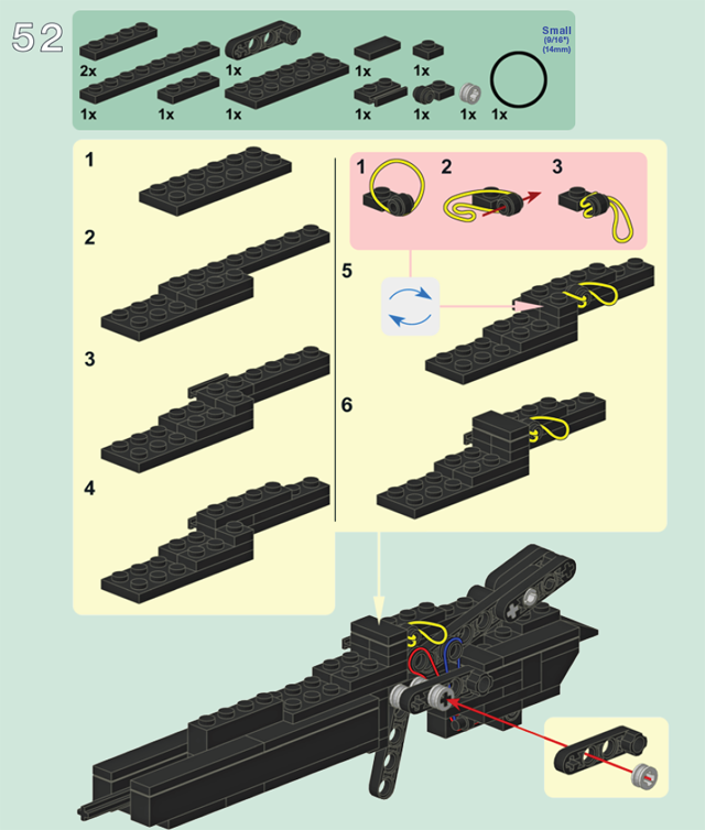 Инструкция по сборке пистолета из LEGO