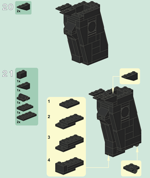 Инструкция по сборке пистолета из LEGO